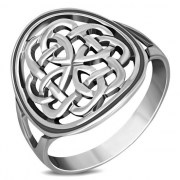 Round Large Celtic Ring, 925 Sterling Silver, rp697